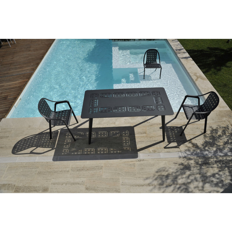 Tline Outdoor Dining Table, White