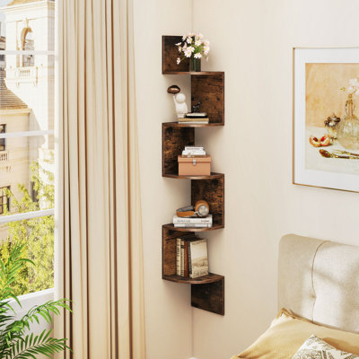 126cm H x 20cm W Corner Bookcase