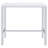 White High Gloss and Chrome 5-Piece Bar Set
