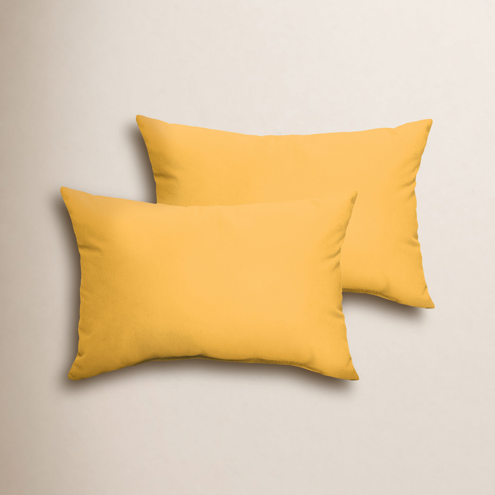 Almeda Lumbar Throw Pillow, Fresco Daffodil, 12" x 18"