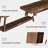 70.9-Inch Farmhouse Console for Entryway, 2-Tier Entry Table Sofa Table-1206774634
