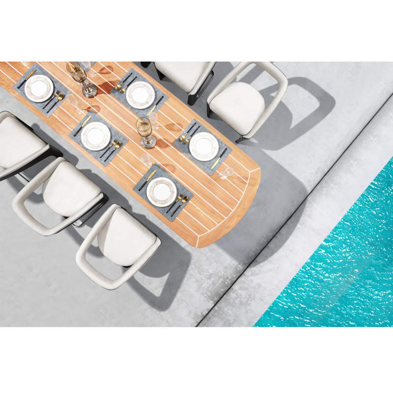 Outdoor 9 - Piece Dining Set with Cushions