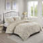 Ensemble d'édredon 3 pièces en chenille de coton, double / grand, élégant taupe double / grand-126060108-126060106