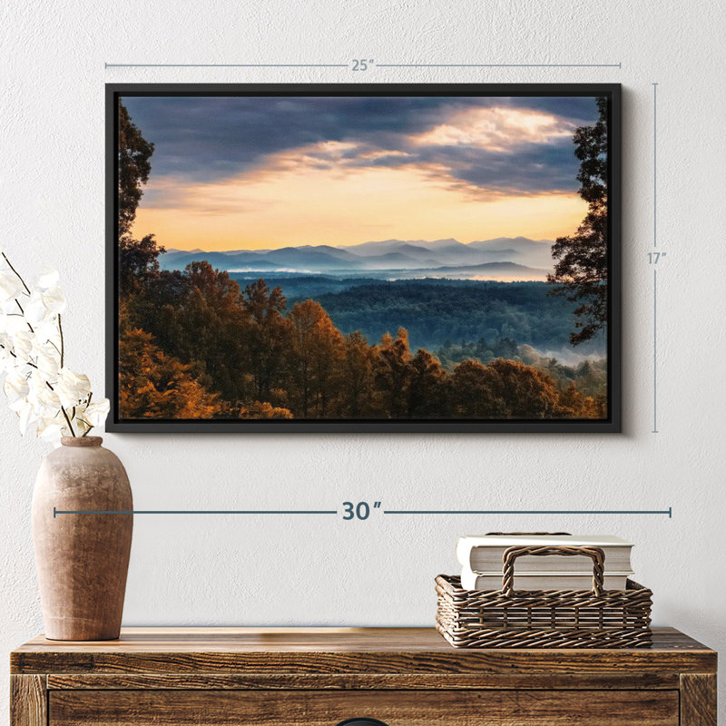 " Blue Ridge Mountain Sunrise " Print, 25" H x 17" W