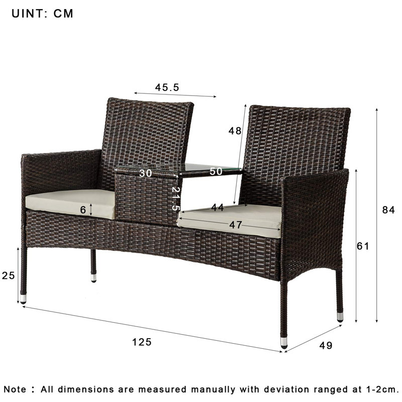 Kirandeep Outdoor Bench
