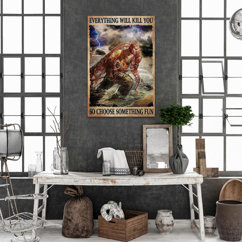 Art textuel sur toile tendue, H 20 po x l 16 po x P 1,25 po
