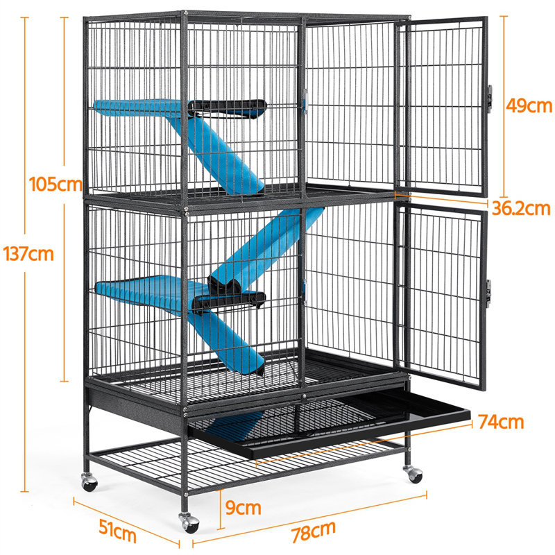Small Animal Cage, Black