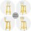 Tabouret de comptoir 24,6 po Sivansh-725851731-725851730