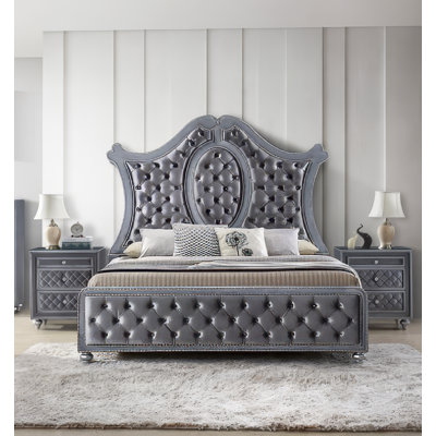 Dametria Upholstered Sleigh Bed