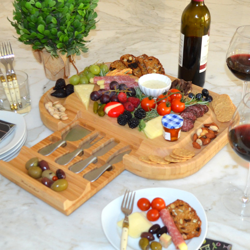 August Grove® Savala Bamboo Cheese Board