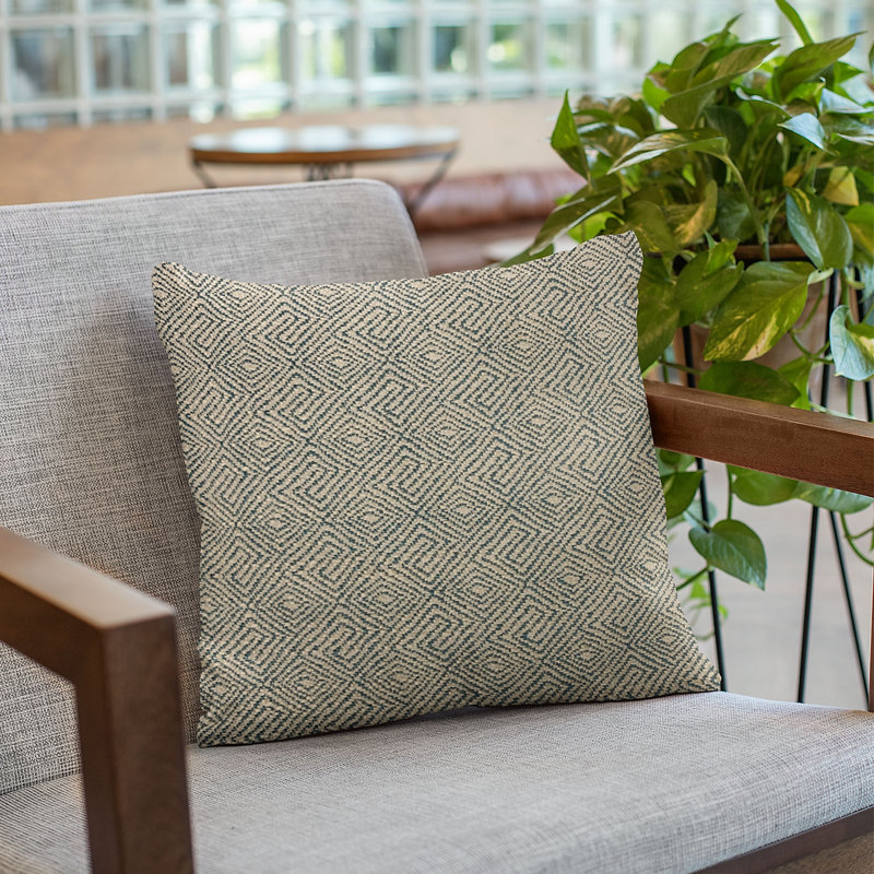 Coussin décoratif à carreaux GEM, 20 po x 36 po