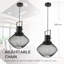 Luminaire suspendu géométrique simple à 1 lumière