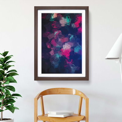 Many Jellyfish in Abstract - Picture Frame Graphic Art Print