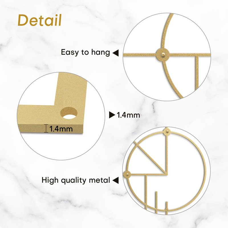 Wall Decor Metal, Gold, 30" H x 15" W x 0.05" D