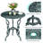 2 - Person Metal Patio Dining Set with Round Table-1498060028
