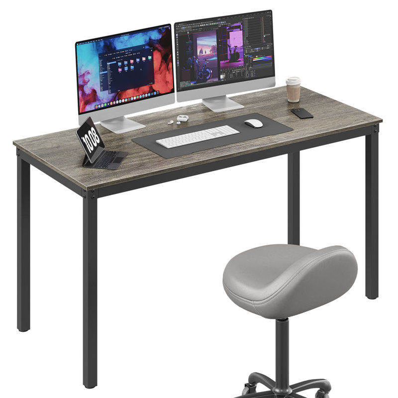 Driggers Dining Table, Black, 29.52" H  x 55.12" L x 23.62" W, Black Oak