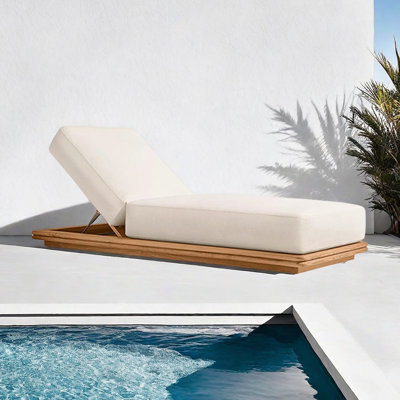 Hotel outdoor pool lounge chair