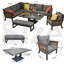 Patio Dining Set with Rectangular Table-131324034-131324032