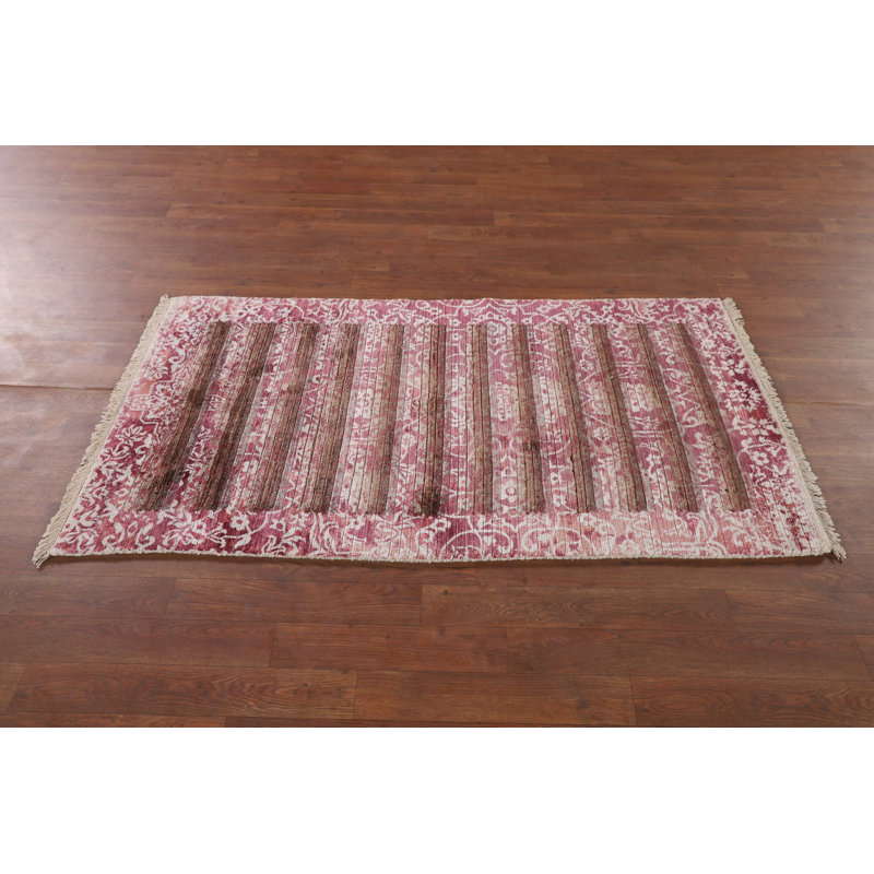 Striped Modern Abstract Rug 3x5