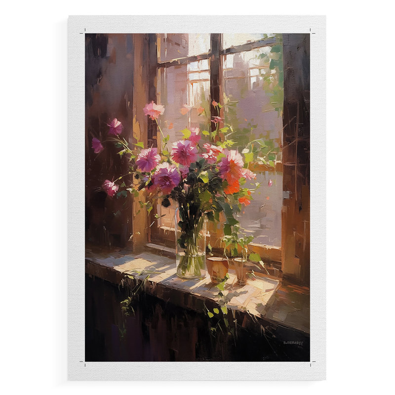 FLORAL Series DCCLxxvii - Impression sur toile seulement - NON-CADRE, H 36 po x l 24 po