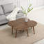 Algodones Solid Wood Three Leg Coffee Table