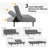 Camisha Twin 70'' Faux Leather Convertible Sofa-158951432