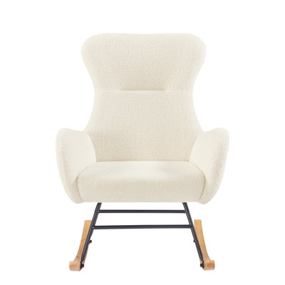Beige Teddy Rocking Armchair