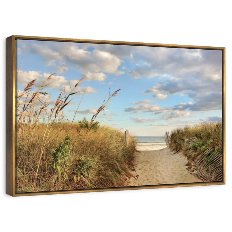 Long Island Aulelei, Cadre flottant doré, 40 po x 27 po