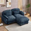 Canapé d'angle modulable deux places avec pouf-581831113