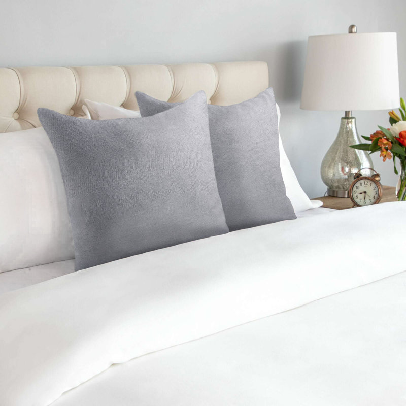 Nalaiyah Square Throw Cushion, Silver