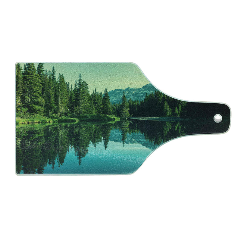 Planche à découper en verre trempé Ambesonne Park