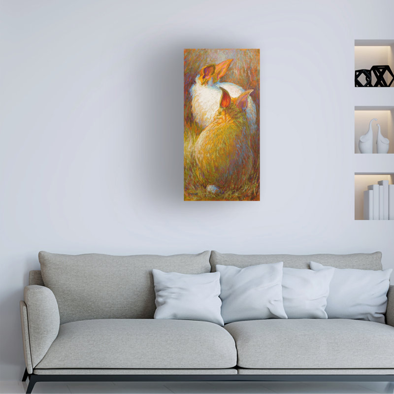 Wrapped Canvas Wall Art - Rita Kirkman 'Leading or Following' Wall Art for Living Room, Bedroom, or Office Décor  - 12x24