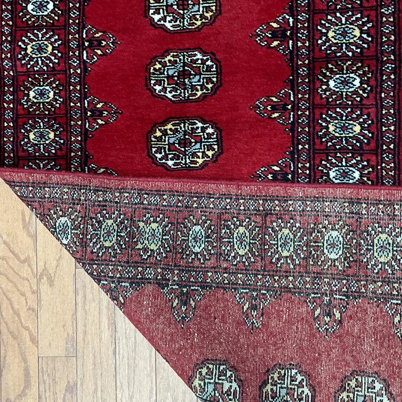  Handmade Bokhara Wool Runner, Runner 2'7" x 10'1"