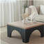Table basse rustique carrée - Style campagne moderne