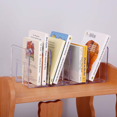 Organisateur de sac à main transparent en acrylique pour garde-robe, trieur de dossiers de bureau à 3 ou 4 sections