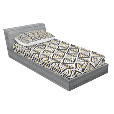Microfiber Geometric Sheet Set