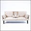 Versatile Cotton Linen Convertible Sofa Bed with Cup Holder and Side Storage for Compact Living Spaces