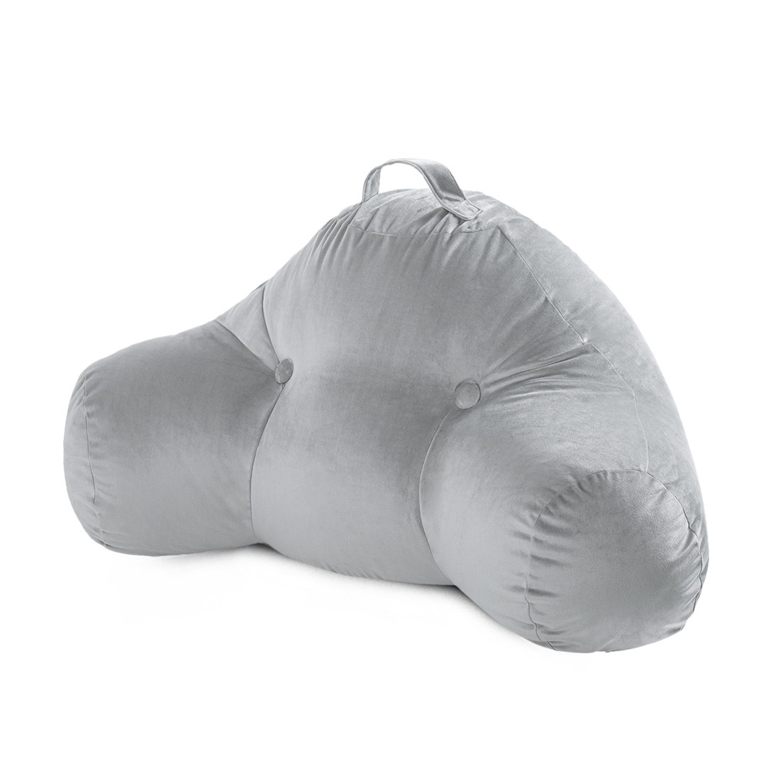 Sit-up Back Comfort Bed Backrest Reading Pillow with Arms WOWMAX