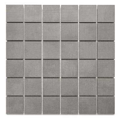 Carreau de mosaïque en porcelaine mate pour plancher et mur 2 po x 2 po Studio