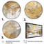 Loughlin Golden Abstract - Décoration murale abstraite-753689311-753689285