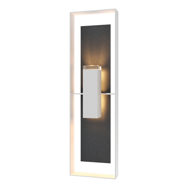 Shadow Box Aluminum Wall Light, White, 45" H x 13" W x 5.4" D