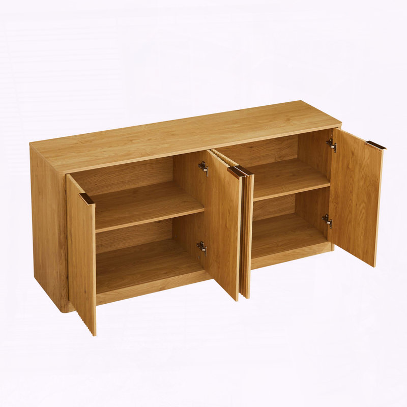 59" Modern Wavy Sideboard
