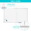 Tableau blanc magnétique effaçable à sec 60 po x 40 po