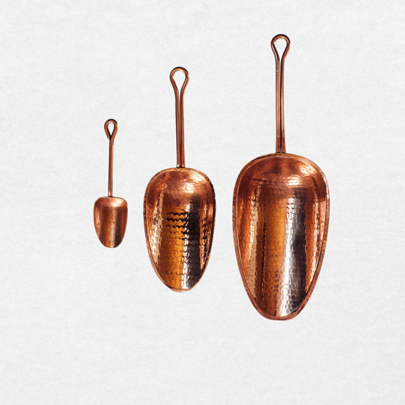 Cuillère en cuivre Sertodo, ensemble de 3
