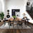 Rectangular Dining Table with Solid Wood Top