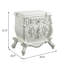 Table de chevet Hithin, finition blanc antique