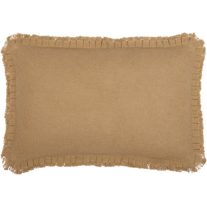 Burlap Natural Rectangular Pillow Cover & Insert, Polyester, Natural