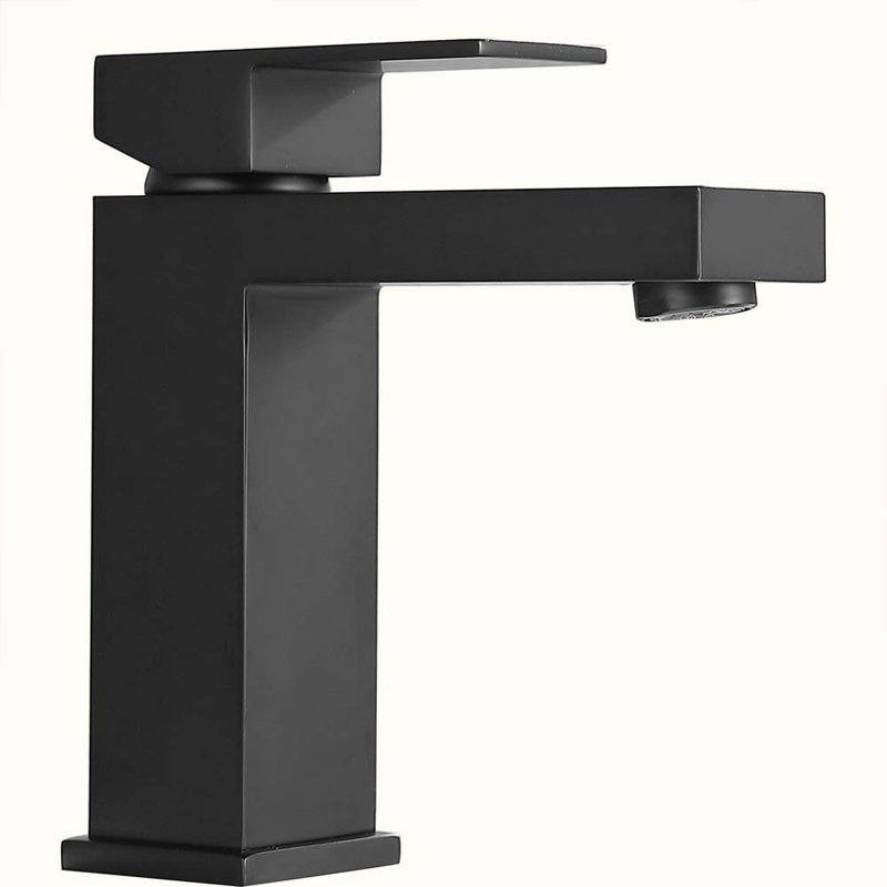Single-handle Bathroom Faucet, Matte Black
