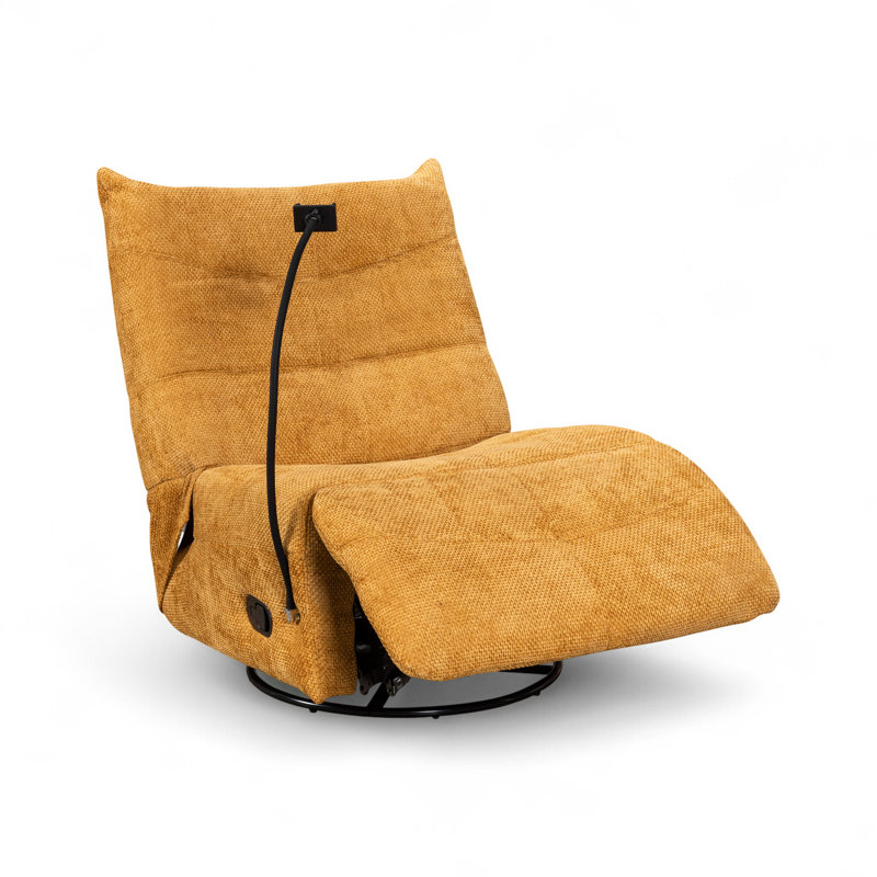 79cm Wide Chenille Standard Recliner, Gold