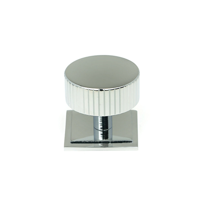 40mm Square Knob, Polished Chrome